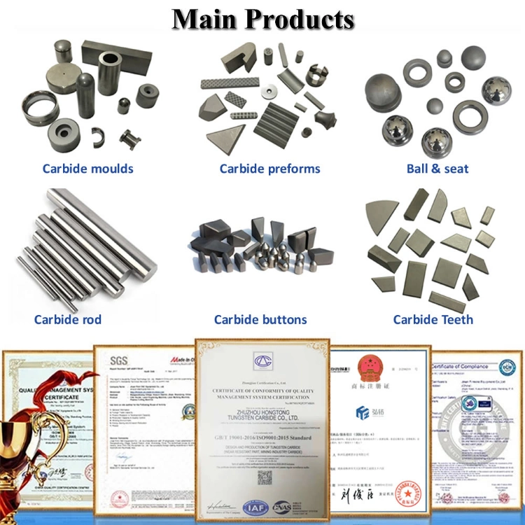 Cemented Carbide for Square Brazed Tips Blanks