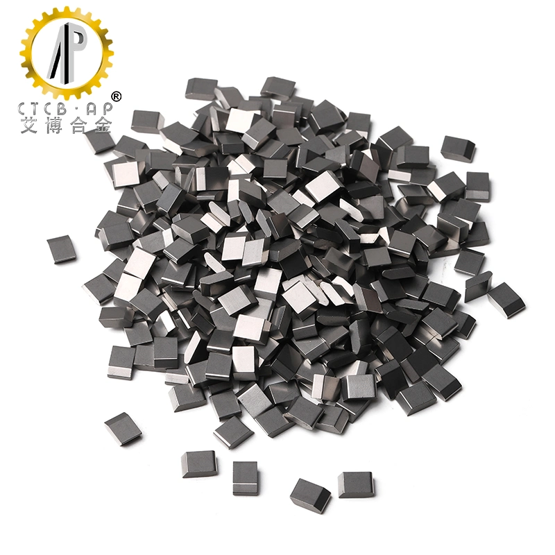 Cemented carbide saw tips for metal cutting hard wood